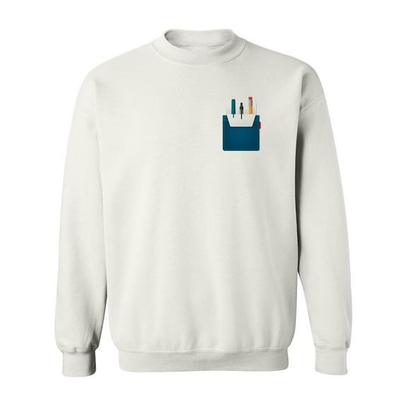 Pocket Jeans Design Sweatshirt Men -Image by Shutterstock, Male Small