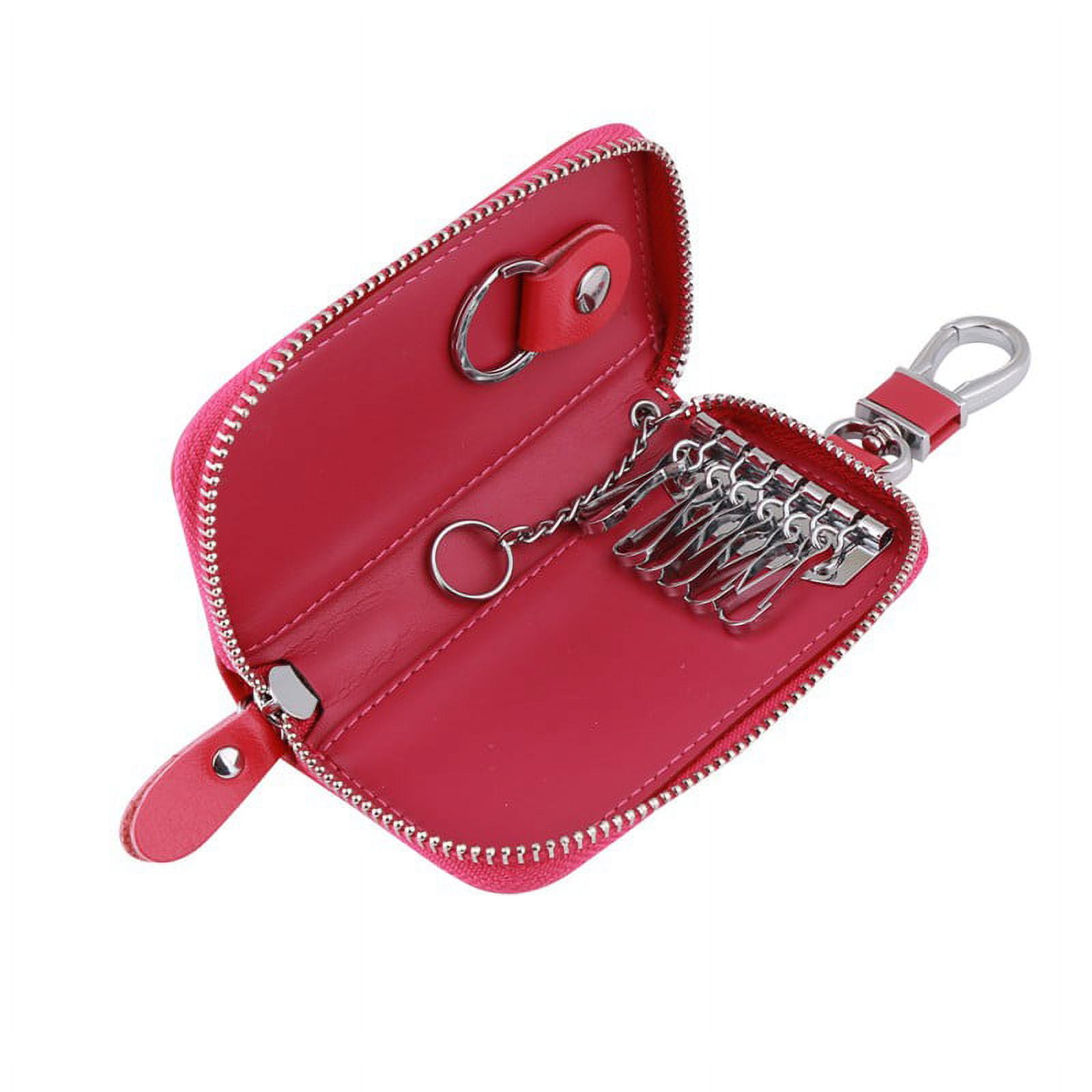 Pocket Key Organizer Case with 6 Hooks & 1 Car Key Fob Holder