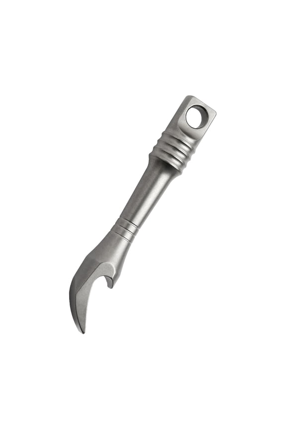 Pocket Keychain Tool Combining Bottle Opening And Prying Capabilities Ideal For Travelers Hikers Outdoors Enthusiasts