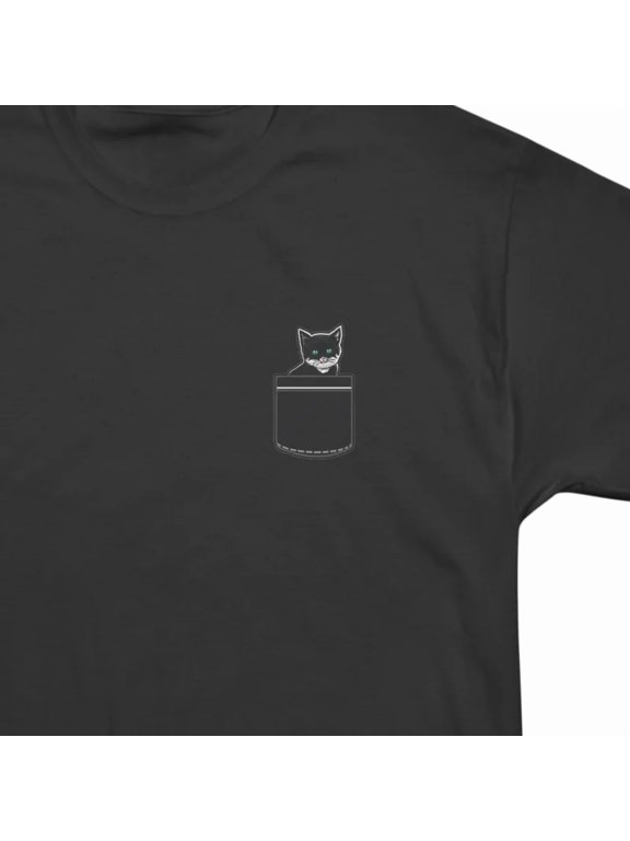 Pocket Kitty T-Shirt Tee Gift For Him Merch For Her Apparel For Friend