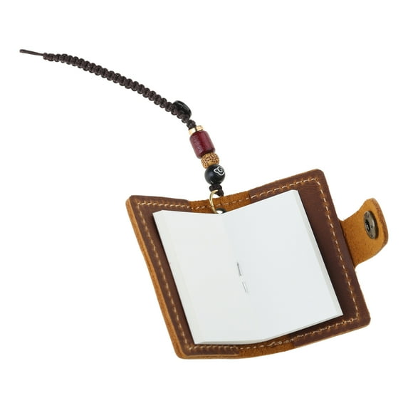 Pocket Leather Notebooks 2.4x1.57Inch Small Journal Writing Pad 64 Pages Unlined For Business Professional And Student