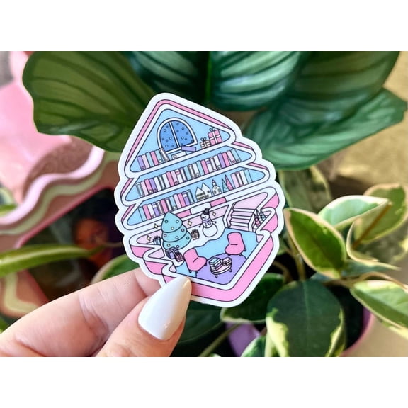 Pocket Library Book Readers Bookish Book Lover Sticker