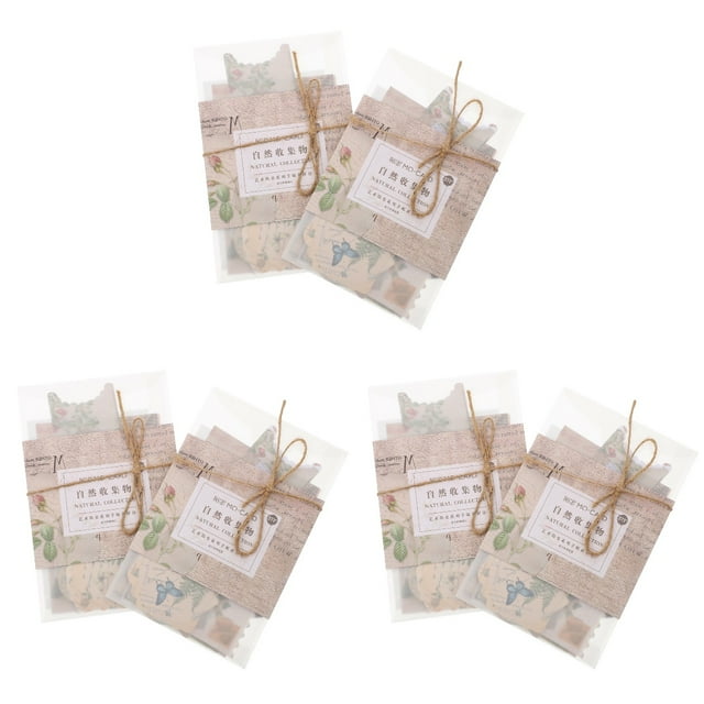 Pocket Material Package 6 Sets Art Craft Materials Decor Scrapbook Hand