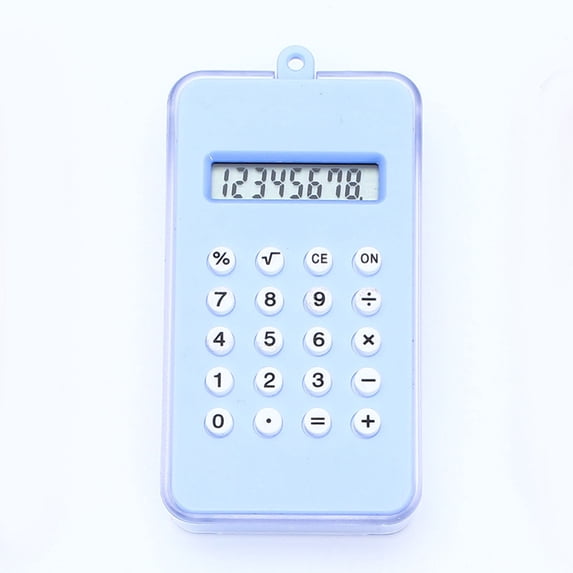 Pocket Maze Calculator, Mini Portable Handheld Computing Device, Colorful Plastic Keychain Tools for Adults Office Commute and Spring Desk Decor Basket Stuffers