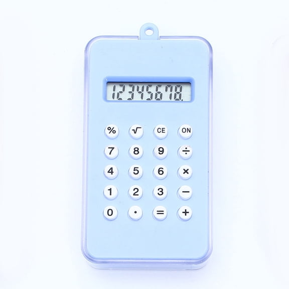 Pocket Maze Calculator, Mini Portable Handheld Computing Device, Colorful Plastic Keychain Tools for Adults Office Commute and Spring Desk Decor Basket Stuffers