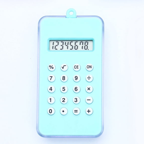 Pocket Maze Calculator, Mini Portable Handheld Computing Device, Colorful Plastic Keychain Tools for Adults Office Commute and Spring Desk Decor Basket Stuffers