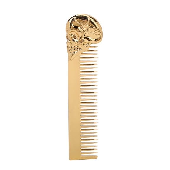 Pocket Metal Comb, Smoothing Teeth Prevent Static Pocket Beard Comb Zinc Alloy Sturdy For Travel Use