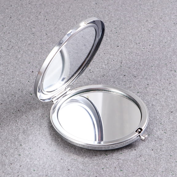 Supvox Red Round Makeup Mirror, Double Sided, Portable and Chic for Makeup 1Pc