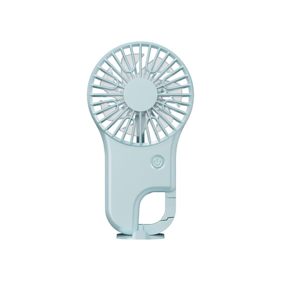 Pocket Mountaineering Portable Mini Fan Clip Design, USB Rechargeable Outdoor Cooling Device, Compact Lightweight Handheld Fan System, Strong Wind Adjustable Speed Travel Hiking Device