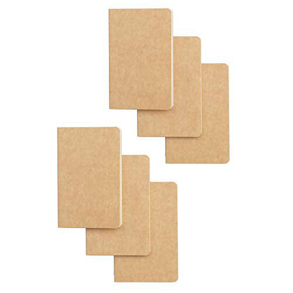 Mini Blank Notebooks, Small Pocket Notepads Memo Notepad Bulk each Journals  for Traveler Kids Students School Office Supplies - brown