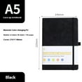 thumbnail image 1 of Pocket Notebook Journals Bulk, 192Lined Pages, A5 Mini Notepad Hardcover leather Journal with 80GSM Thick Paper, Small Notebooks for Writing Work Men Women (Black), 1 of 4