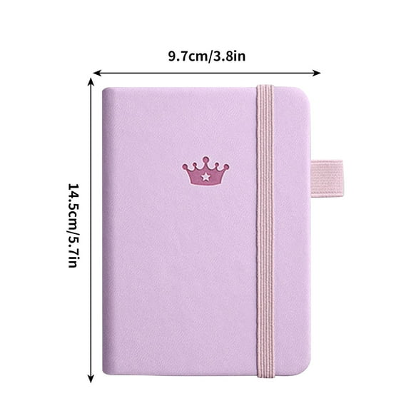 Pocket Notebook Lined Journals, Small Journaling Notebooks, Mini Notepad for Writing, Work, School and Note Taking with Pen Holder, 3.8" x 5.7"