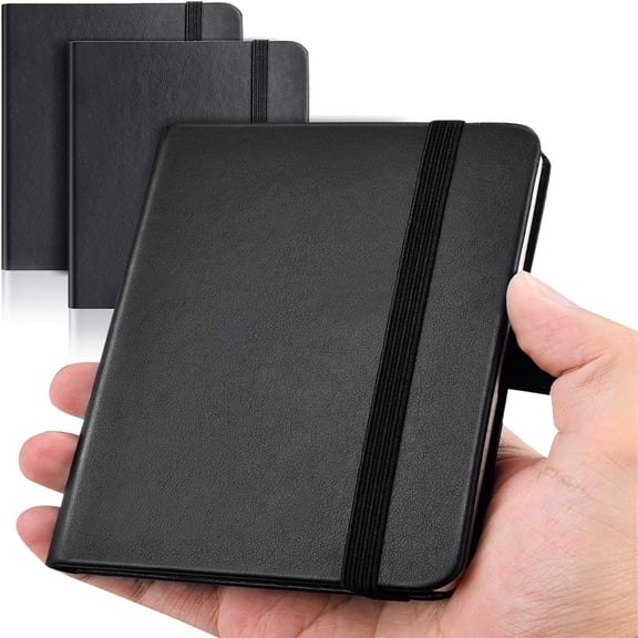 Pocket Notebook, Small Notebook, 2-Pack Total 320 Pages,3.7" x 5.7" Pocket Notebook (2 Pack, Black1)