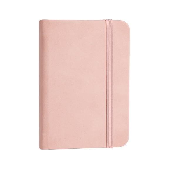 Pocket Notebook for Women & Men,Small Hand Journal with PU Leather Cover,Mini Notepad for Work Writing,Hardcover Pocket Journal with Premium Thick Lined Paper for Daily Use(4.5x3")(Pink)