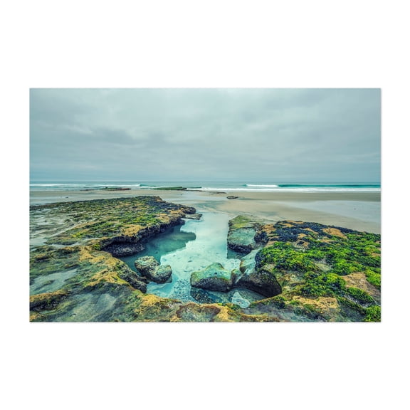 Pocket Of Serenity - Solana Beach California Photography Coast Beach Ocean Nature Scenic Landscape Water Unframed Wall Art Print 32 x 48 inches