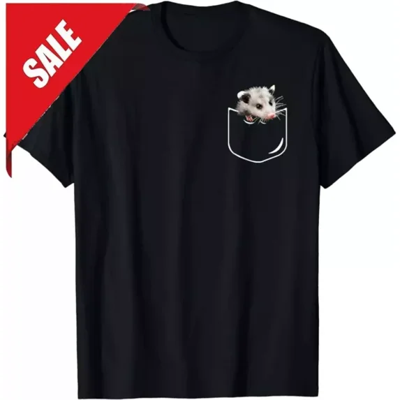 Pocket Opossum, Funny Possum In Pocket T-Shirt Unisex S-5XL Hot Trending Shirt, Vintage Birthday Gift