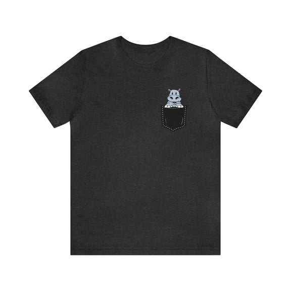 Pocket Peekaboo Hippo Animal Lover Unisex Shirt