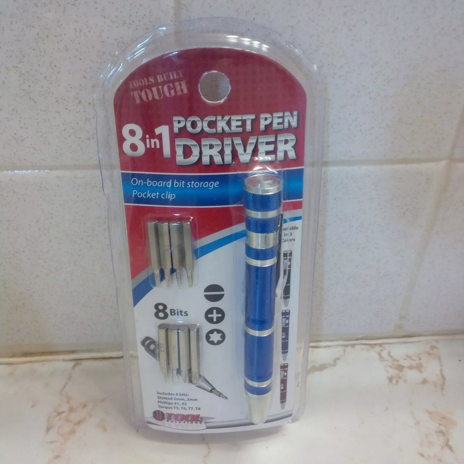 Pocket Pen Driver On Board Bit Storage Pocket Clip 8 In 1 - Walmart.com