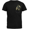 thumbnail image 1 of Pocket Pet Pug Black Adult T-Shirt - Large, 1 of 1