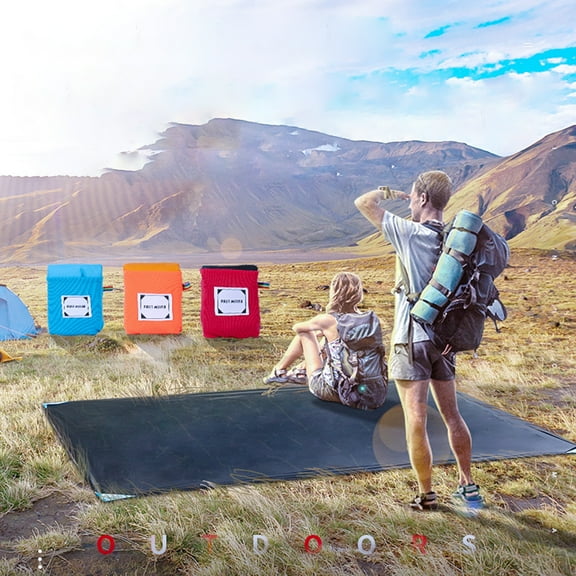 Pocket Picnic Blanket, Foldable &Easily Fits into Small Bag, Washable Quick Dry Compact Beach Mat for Outdoors Recreation