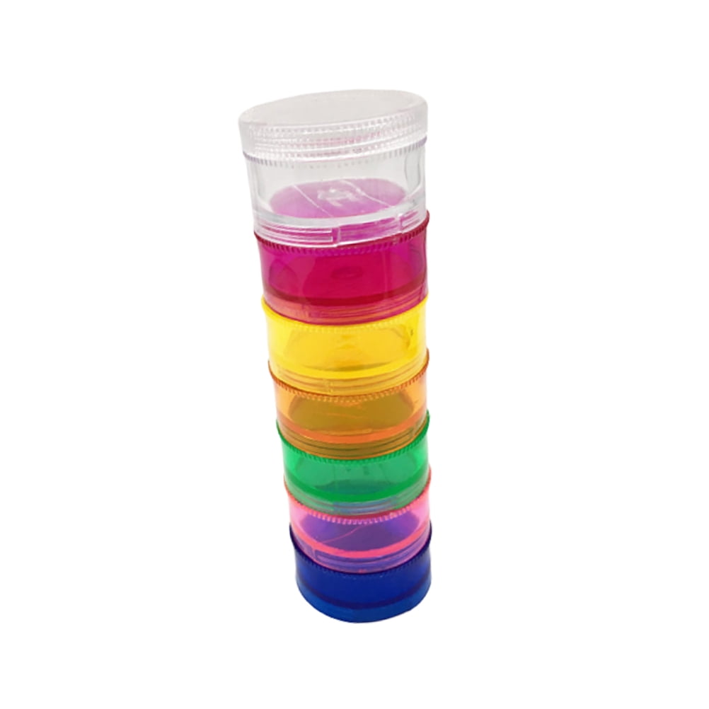 Pocket Pill Case Circle Purse Vitamin Organizer Container for Medicines Travel