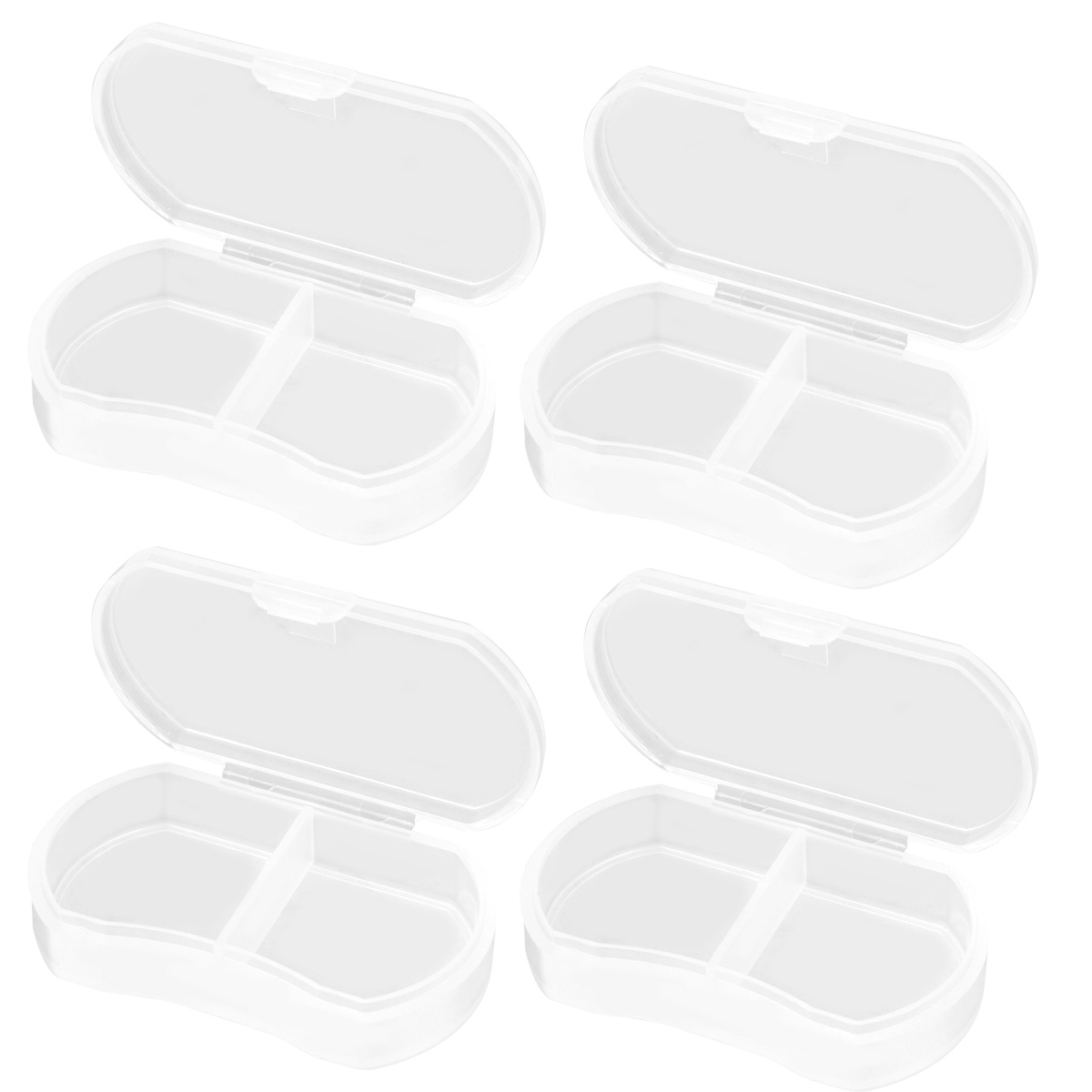 Pocket Pill Holder Travel Medicine Container 4 Pcs Small Box Pack
