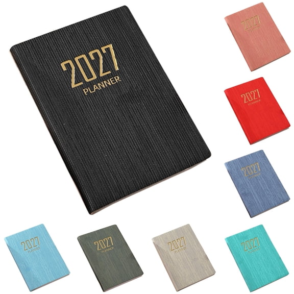 Pocket Planner Ecohintz 2027 A7 Daily Pocket Plan Notebook - Compact Travel Diary & School Organizer - Portable Weekly Planner for On-The-Go Scheduling, Travel Diary