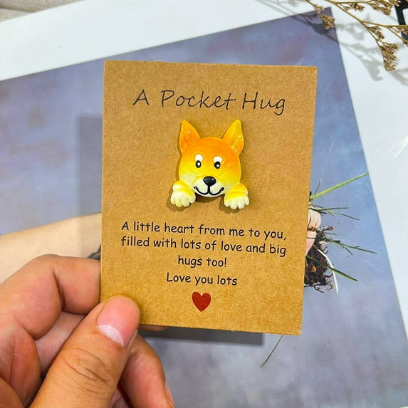 Pocket Positive Inspiration Gift | Small Resin Charm with Motivational Card | Emotional Support Token | Uplifting Keepsake | 3.54x2.75 in | 1 Piece