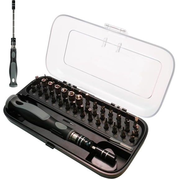 Pocket Precision Screwdriver Set 48 in 1 Magnetic Screwdriver Set with CR-V Bits Electronics Repair Tool Kit for Dorm Room Repairs Phone Laptop Camera Eyeglass Watch and Student Projects