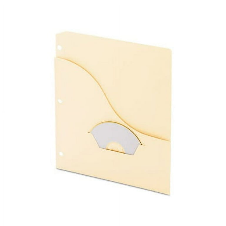 Pocket Project Folders, 3-Hole Punched, Letter Size, Manila, 15/Pack Pocket Project Folders, 3-Hole Punched, Letter Size, Manila, 15/Pack