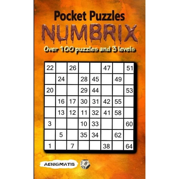 Pocket Puzzles Numbrix: 3 Levels: Easy, Medium and Hard, (Paperback)