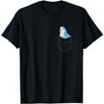 thumbnail image 1 of Pocket Quaker Parrot Cute Blue Monk Parakeet Birb memes T-Shirt, 1 of 5