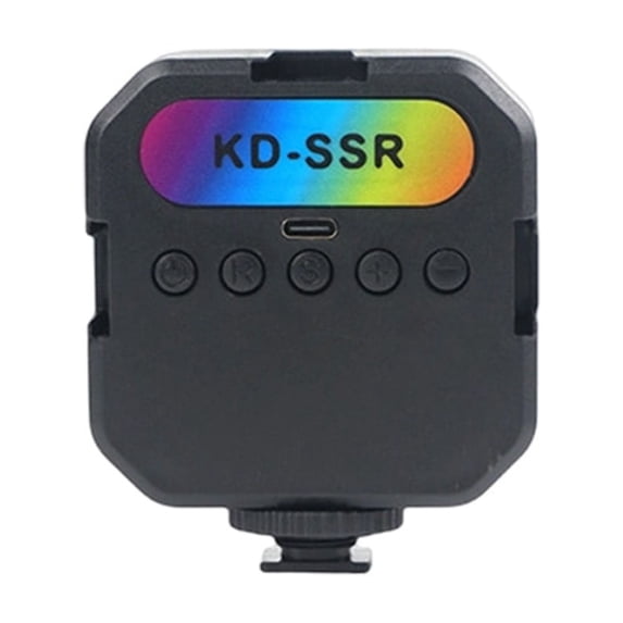 Pocket RGB Video Light Mini Portable Fill Light for Selfie Photography Live Streaming Makeup Lighting with Multiple Colors and Brightness Levels Rechargeable LED Light