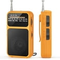 thumbnail image 1 of Pocket Radio AM FM, Mini Portable Radios, Transistor Radios with USB-C Charging& Battery Operated, Excellent Reception& Clear Speaker and Headphone Jack, Back Clip, Flashlight for Senior and kids, 1 of 6