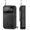thumbnail image 1 of Pocket Radio AM FM, Mini Portable Radios, Transistor Radios with USB-C Charging& Battery Operated, Excellent Reception& Clear Speaker and Headphone Jack, Back Clip, Flashlight for Senior and kids, 1 of 6
