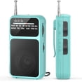 thumbnail image 1 of Pocket Radio AM FM, Mini Portable Radios, Transistor Radios with USB-C Charging& Battery Operated, Excellent Reception& Clear Speaker and Headphone Jack, Back Clip, Flashlight for Senior and kids, 1 of 6