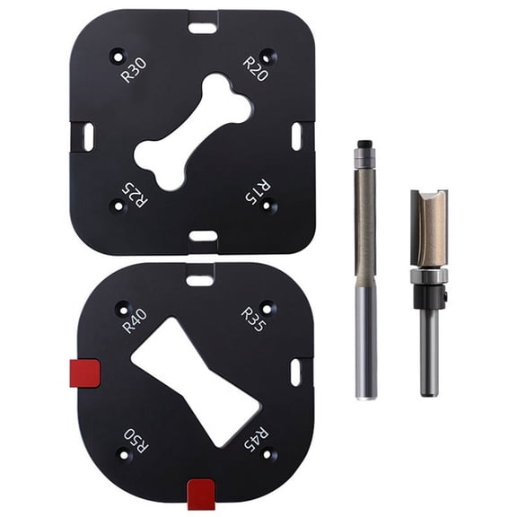 Pocket Radius Jig Router Cutting Fillet Template 4-in-1 R-Angle Arc Chamfering Round Corner Quick Mold