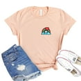 thumbnail image 1 of Pocket Rainbow T-shirt Women's Hope Tee Positivity Top Gift For Asexual Empowerment Shirt Neutral Tshirt Hopeful Shirts, 1 of 3
