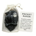 thumbnail image 1 of Pocket Raven Decorative Ornament, Acrylic Hand Polished Surface No Burrs No Odor, Suitable For Living Room Study Bedroom Foyer Desktop Decoration And Gift For Life Enthusiasts, 1 of 5