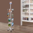 thumbnail image 1 of Pocket Rotating Holder, Rotating Greeting Card Rack, Display Stand Spinning White, 1 of 9