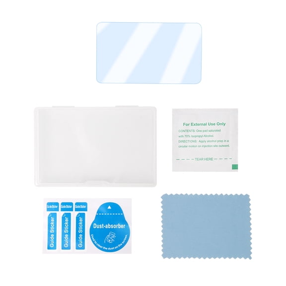 Pocket Screen Guard for Pocket 3 4 4P, Clear Tempered Glass Protector with Install Prep Tools, Cloth, and Daily Use