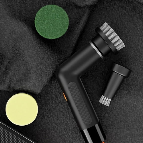 Pocket Scrubber, Cordless Detachable Electric Spin Scrubber, Portable Handheld Cleaning Brush with Multiple Replaceable Heads for Bathroom，Kitchen and Windows (Black)