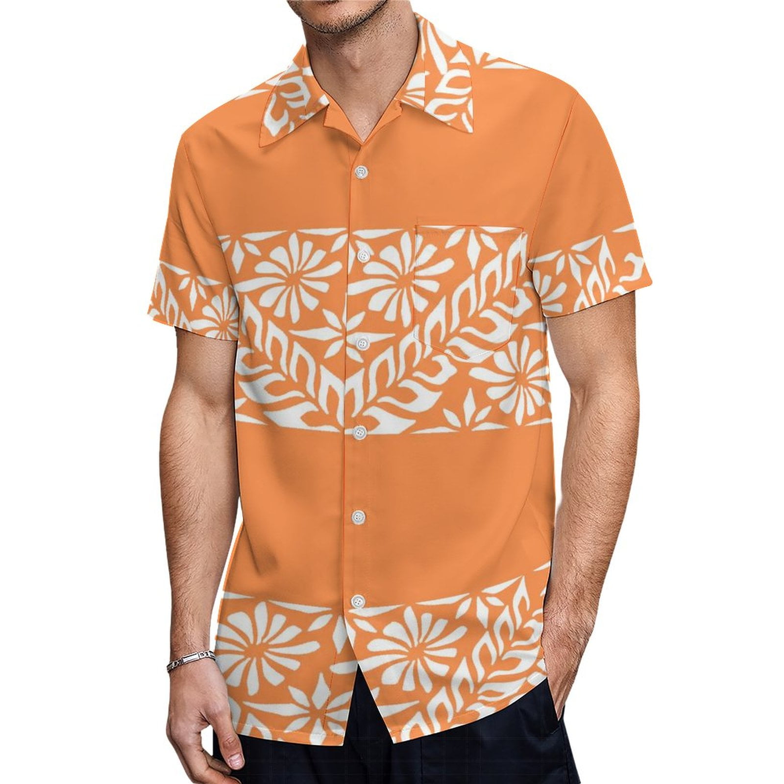 The Samoan Chief Short Sleeve Shirt Blue main image 1
