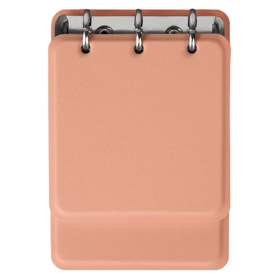 Pocket Size 3-Ring Binder Notebook,3.86X5.5" Mini Loose-Leaf Refillable Journal, Portable A7 Binder Planner, Compact Detachable Ring Notebook for On-the-Go Notes