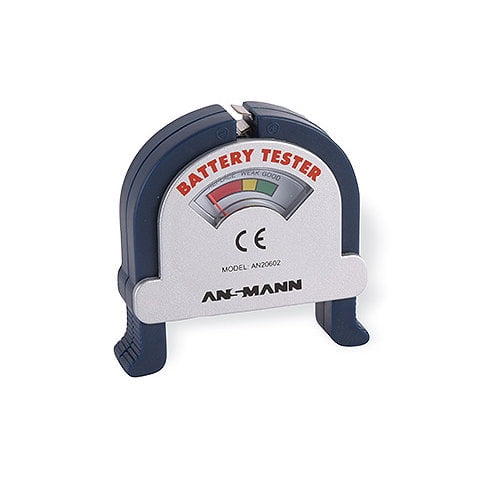 Pocket Size Battery Tester for All Size Batteries, White