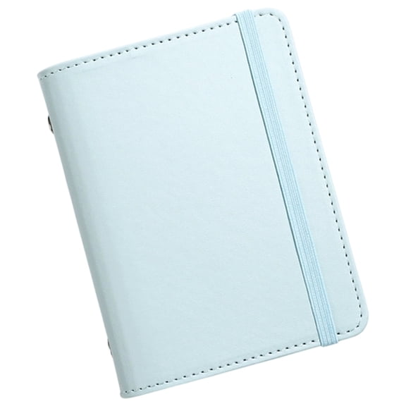 Pocket Size PU Binder Journal Notebook 80 Sheets For Daily Planning Journaling Binder Notepads With 80 Sheets and Elastic Strap Closure For Note Taking