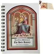 LINMOUA Pocket Size Rosary Meditation Book, Rosary Booklet Catholic,The Rosary The That Saved My Life, Scriptural Rosary Book Catholic