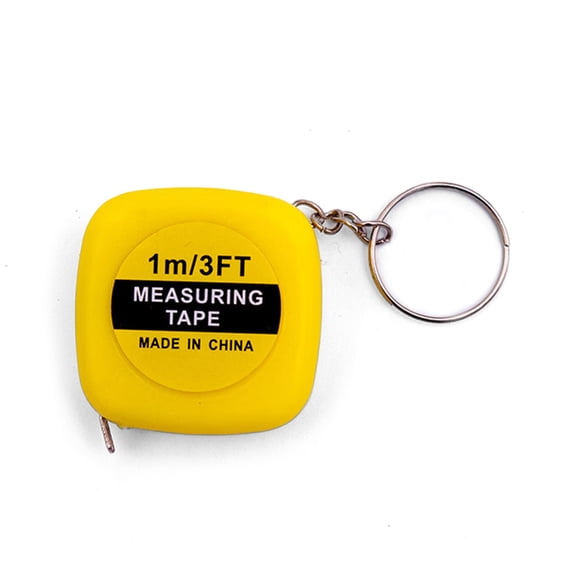 Pocket Size Ruler Tape 1m for Body Measurement Portable Small Size Auto Retractable ABS Shell Flexible Keyring