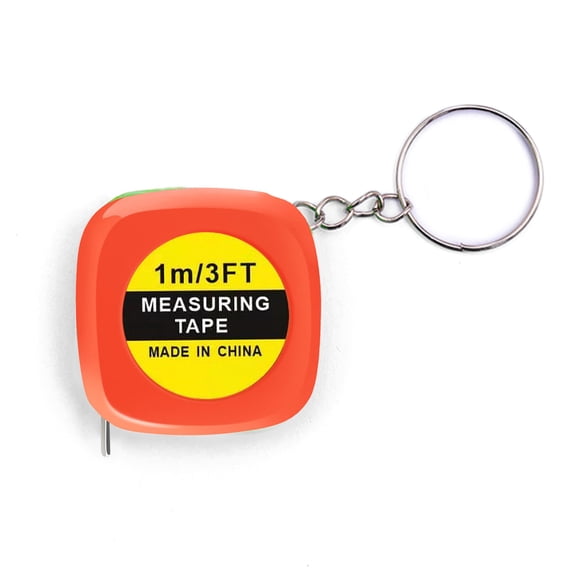 Pocket Size Ruler Tape 1m for Body Measurement Portable Small Size Auto Retractable ABS Shell Flexible Keyring