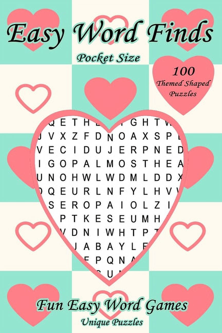 Pocket Size Word Search Books for Women Easy Words Finds Fun Easy Word Games (Paperback)(Large